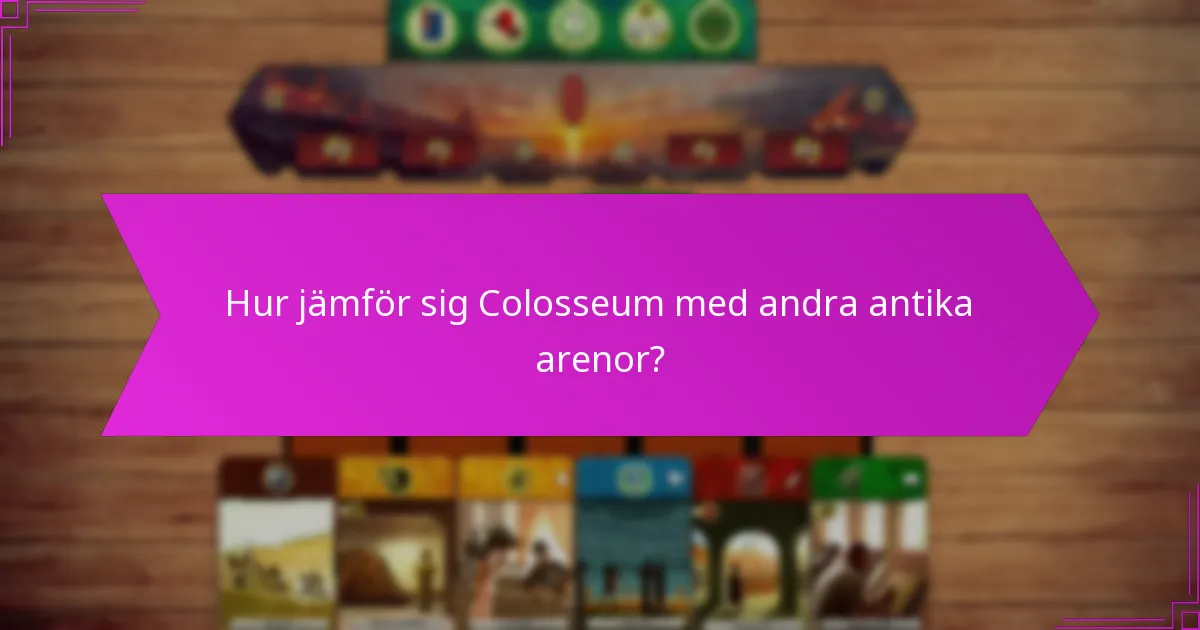 Hur visades militära strategier i Colosseum?