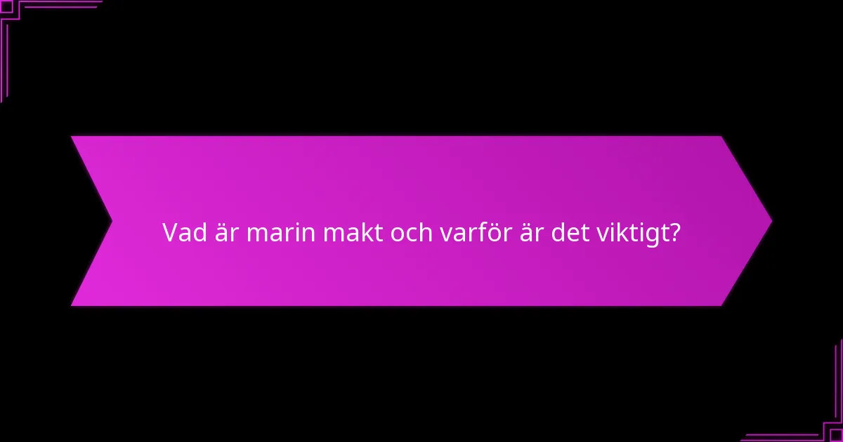 Hur hanteras resurskontroll i marin strategi?